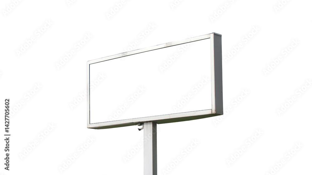 blank billboard on white background blank billboard on white background