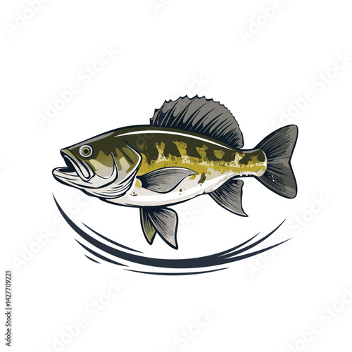vector butterfly bass