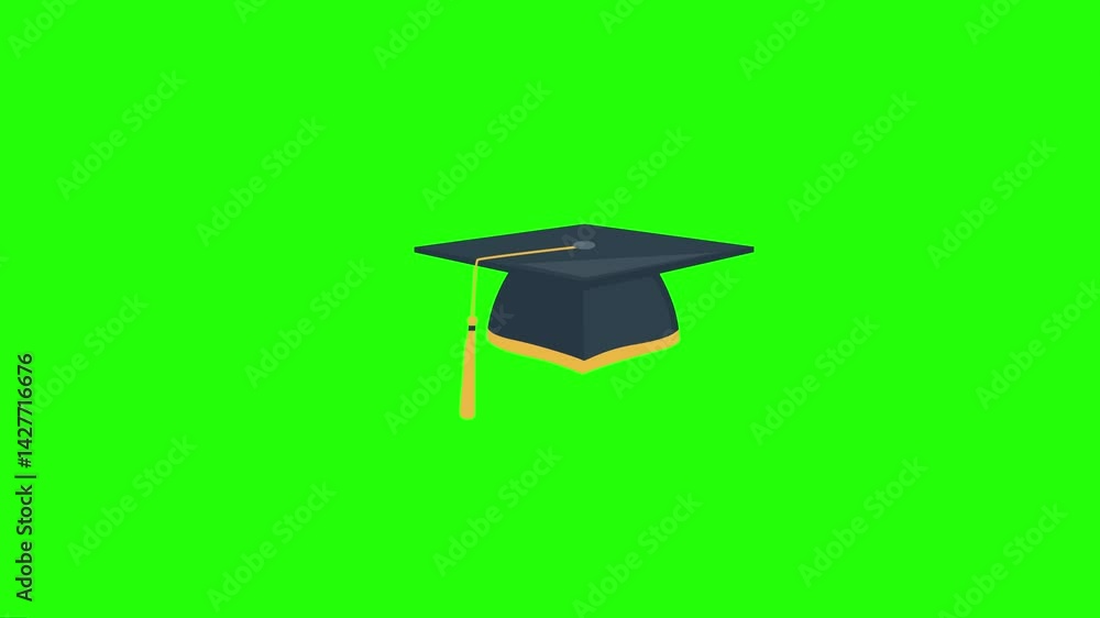 Vidéo Stock graduation cap , graduation cap and diploma , golden sunset ...