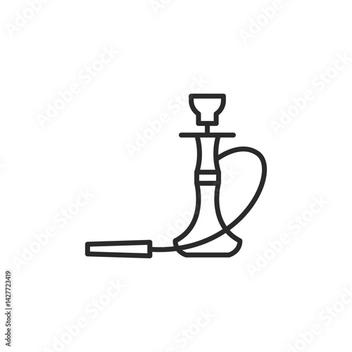 Hookah icon. Simple hookah icon for social media, app, and web design. Vector illustration.