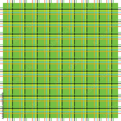 Colorful tartan plaid patterns perfectly aligned repeating designs for prints and web backgrounds