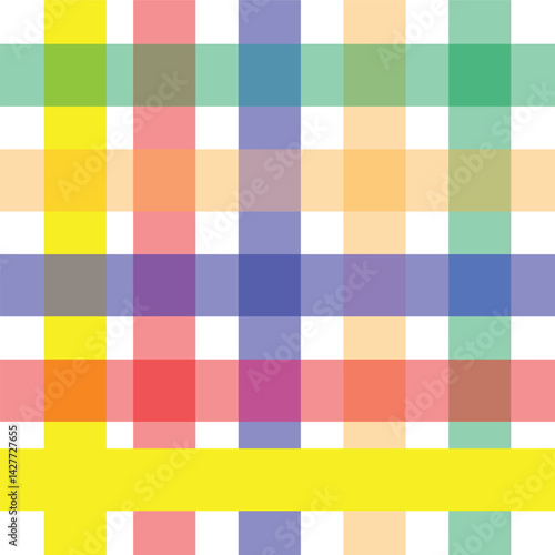Colorful tartan plaid patterns perfectly aligned repeating designs for prints and web backgrounds