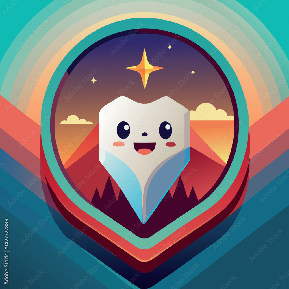 Fototapeta premium Tooth Icon for Dental Health