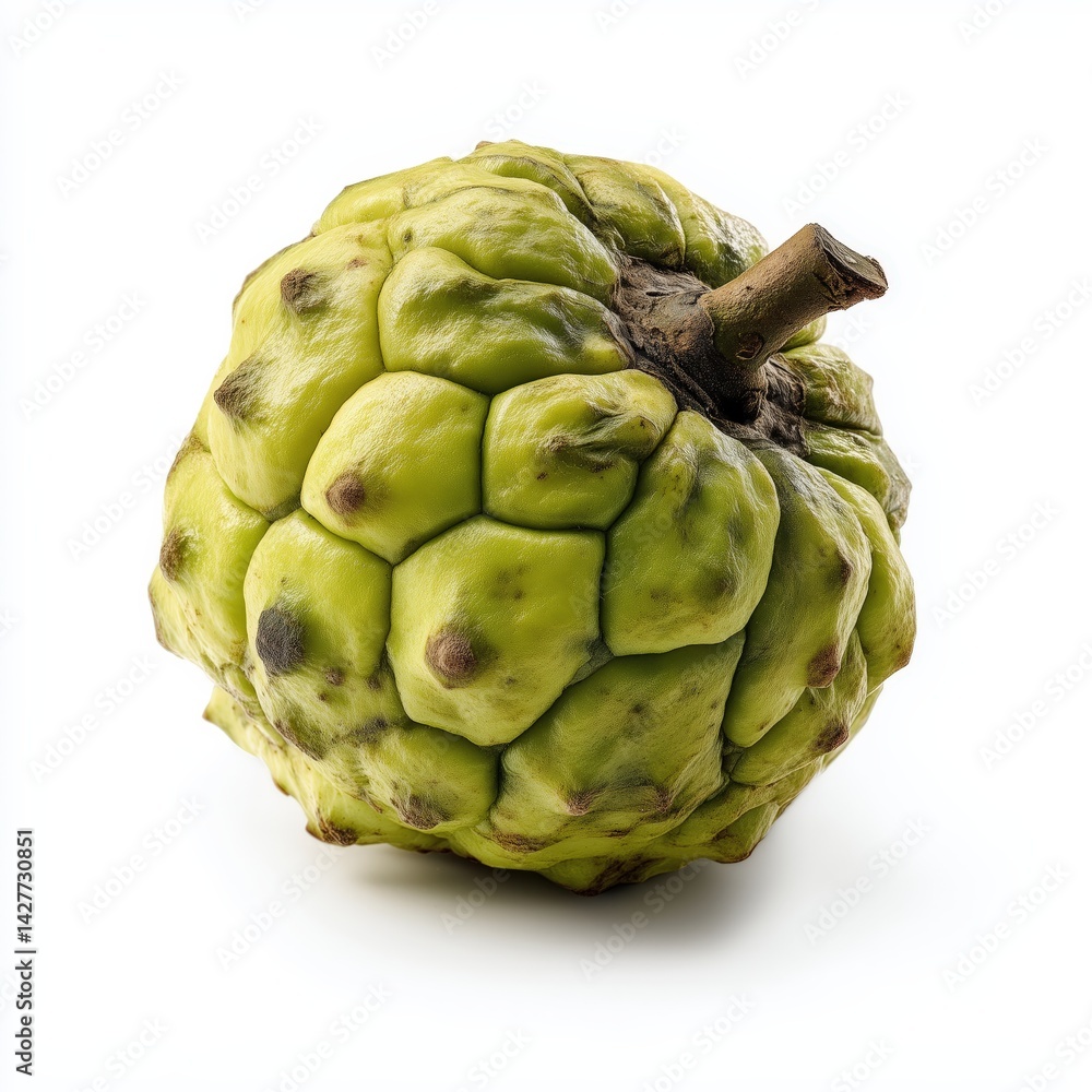 Fototapeta premium Realistic Custard Apple on White Background