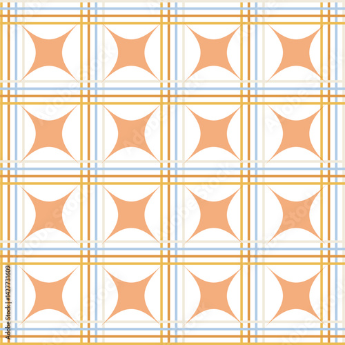 Scottish Tartan Pattern, Traditional Checkered Seamless Fabric Texture