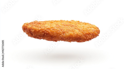 Crispy, golden-brown, breaded patty