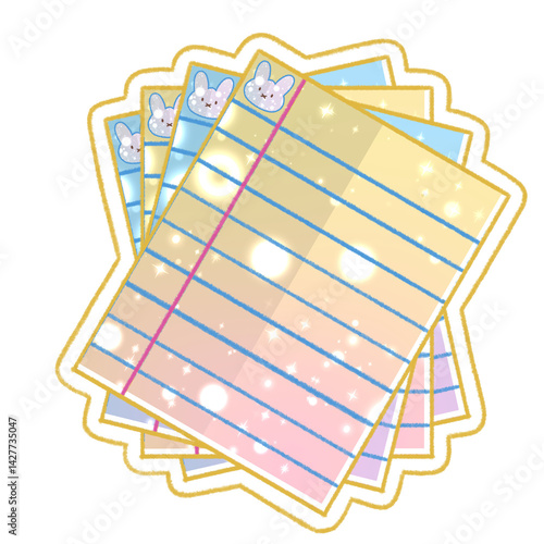 Back to School Preparation with Notebooks Pencils and Education Tools for Students and Teachers