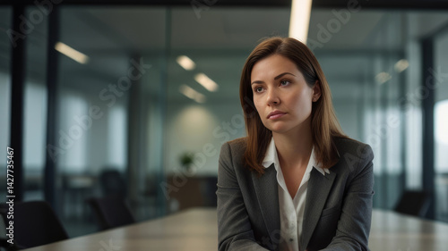 Professional Businessperson in Modern Office Setting Wearing Grey Blazer Free Download Professional Businessperson in Modern Office Setting Wearing Grey Blazer - GFXLoad