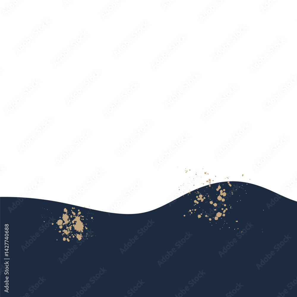 Obraz premium Wave Blue Elegant Spotting