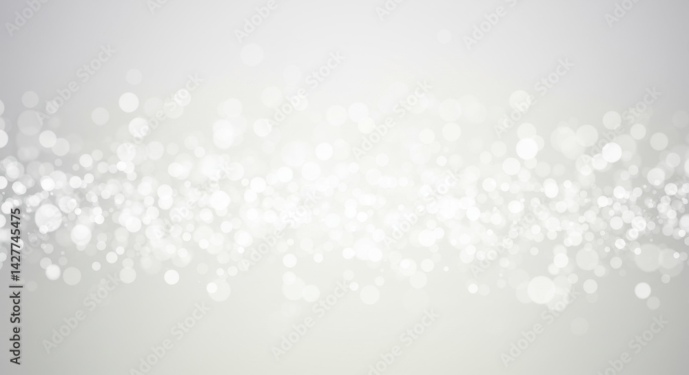 Abstract background featuring a soft white gradient with bokeh lights and blurred effect throughout image Abstract background featuring a soft white gradient with bokeh lights and blurred effect throughout image