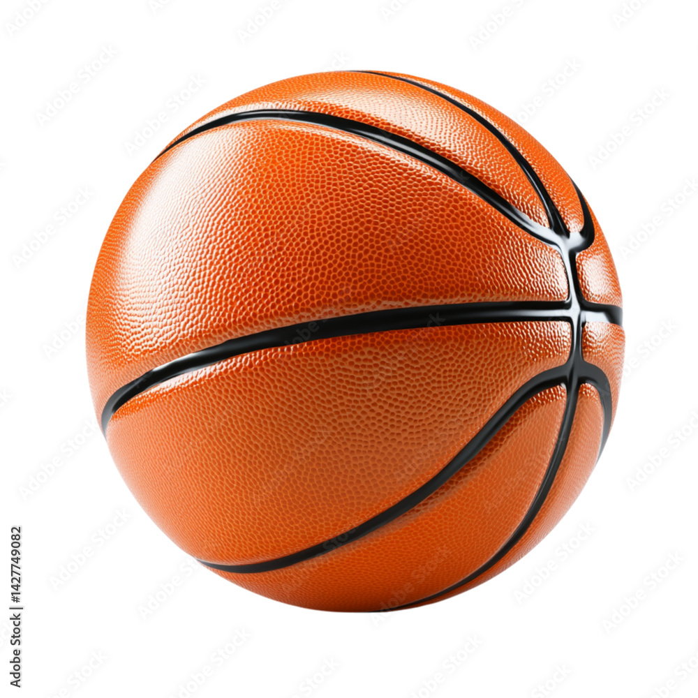 Fototapeta premium Basketball on Transparent Background 