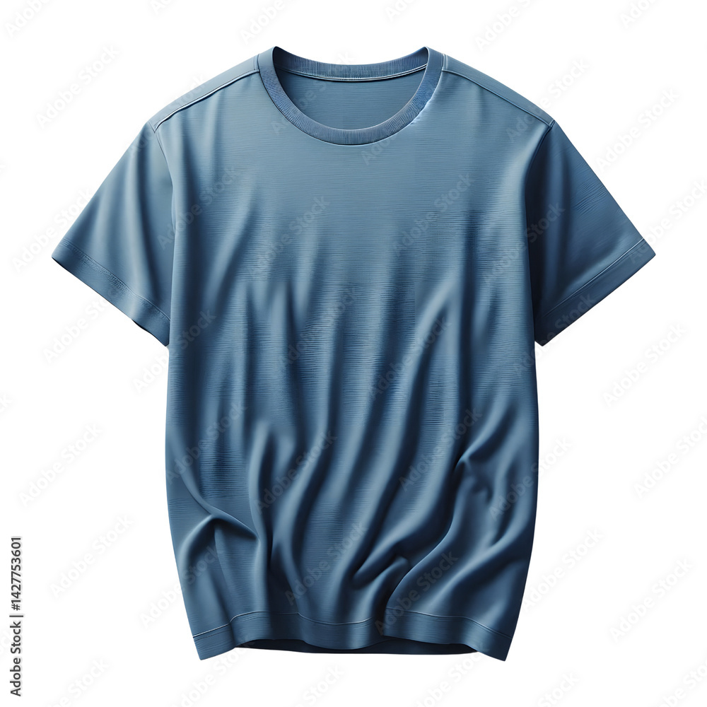 Blue T-Shirt PNG isolated on transparent background Blue T-Shirt PNG isolated on transparent background