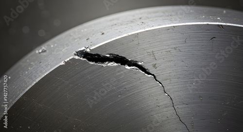 Metal Fatigue Fracture Indicating Material Failure Due To Cyclic Loading