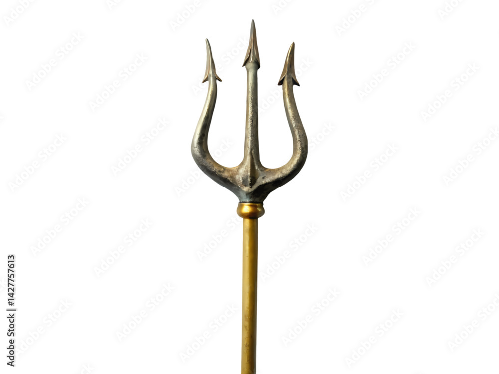 Ancient Trident Mythological Weapon Image isolated on transparent background Ancient Trident Mythological Weapon Image isolated on transparent background
