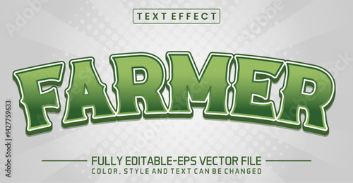 Farmer font Text effect editable