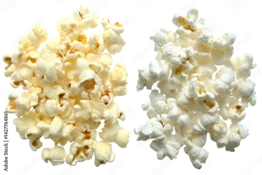 Fresh popcorn isolated on white Fresh popcorn isolated on white