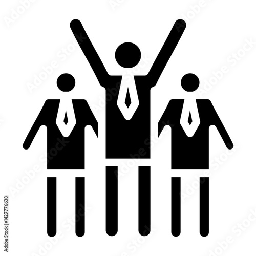 Business Leader Vector Glyph Icon Design