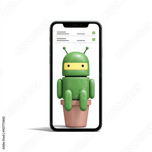 Obraz na płótnie AI assistant managing business schedule via digital interface w salonie
