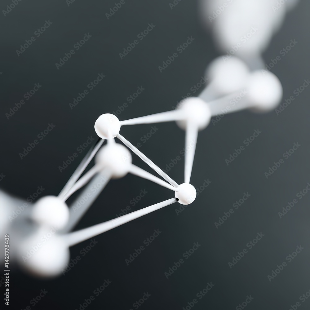 Global business connectivity represented by digital mesh and nodes