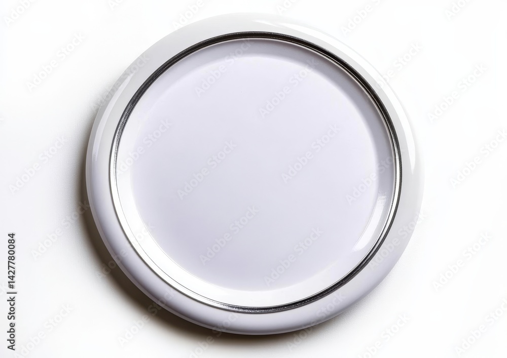 White Plate with Silver Rim Circular Composition, Minimalist Design, Tableware Photography Tableware, Photography, Minimalist White Plate with Silver Rim Circular Composition, Minimalist Design, Tableware Photography Tableware, Photography, Minimalist