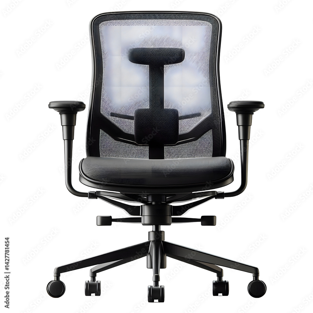 Modern Task Chair PNG isolated on transparent background Modern Task Chair PNG isolated on transparent background
