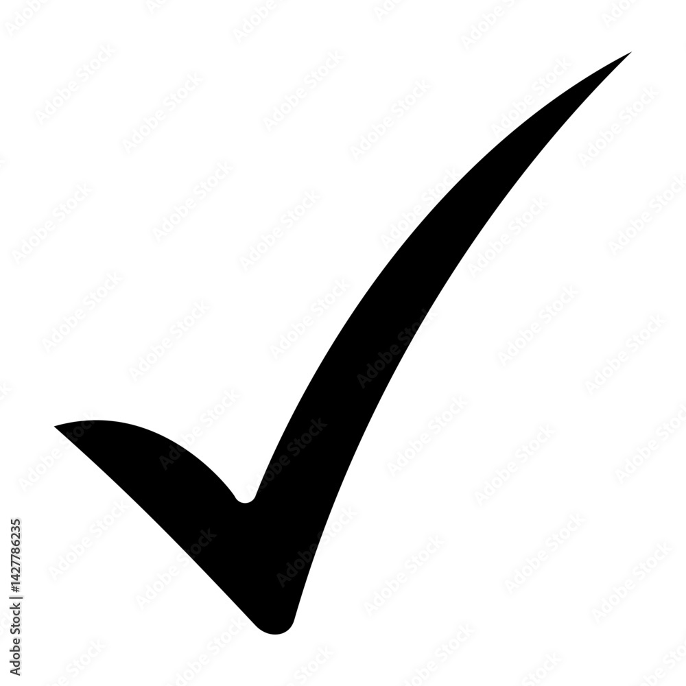 Checkmark Vector Glyph Icon Design Checkmark Vector Glyph Icon Design