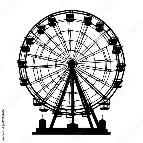 ferris wheel silhouette
