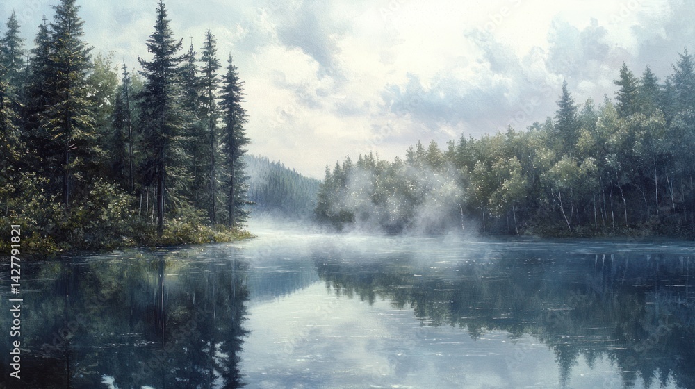 Misty Lake Misty Lake