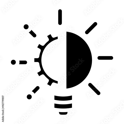 Innovation Hub Vector Glyph Icon Design