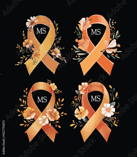 Multiple Sclerosis awareness t-shirt graphic