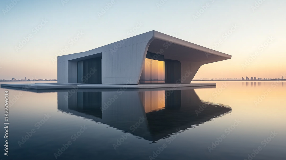 Fototapeta premium house on the lake