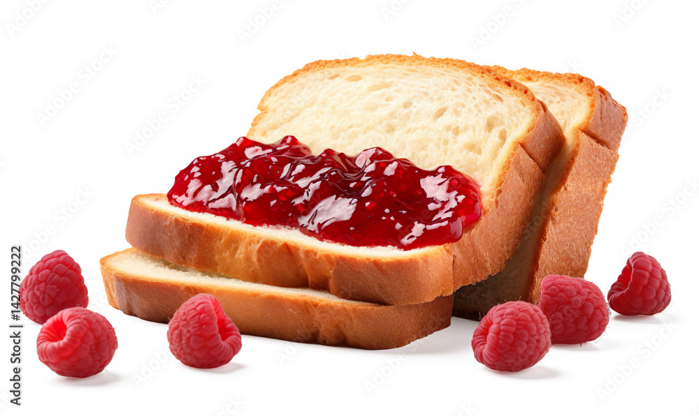 raspberry jam and bread on a transparent background raspberry jam and bread on a transparent background