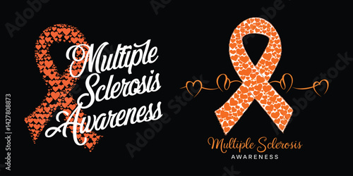 Bold Multiple Sclerosis Awareness T-Shirt - In This Family Nobody Fights Alone