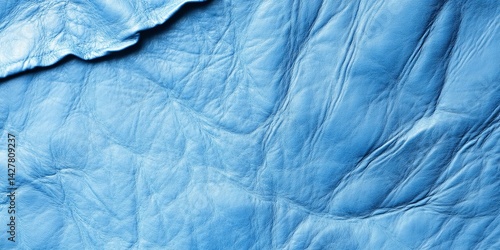 Wallpaper Mural Close-up Blue Leather Texture Torontodigital.ca