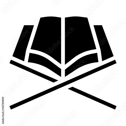 Quran Vector Glyph Icon Design