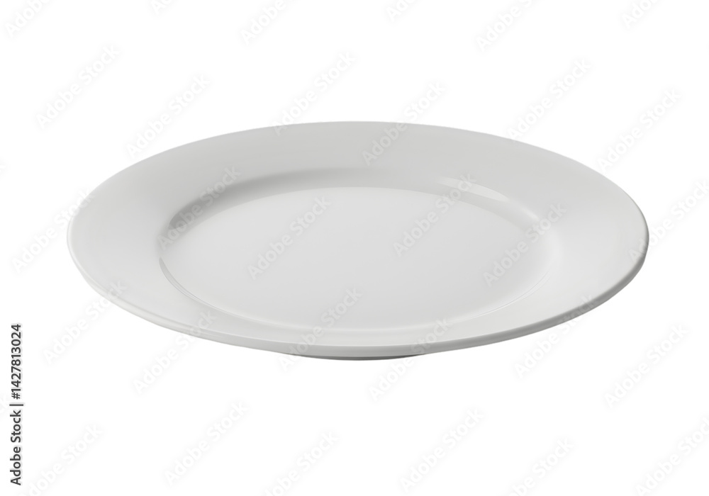 White Porcelain Dinner Plate: Clean and Simple Design transparent background White Porcelain Dinner Plate: Clean and Simple Design transparent background