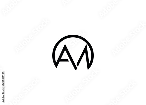 AM modern letter logo design with vector icon template Free Download AM modern letter logo design with vector icon template - GFXLoad