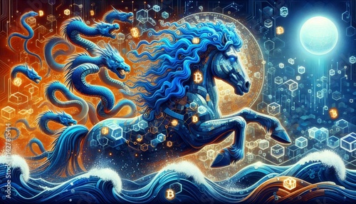 Wallpaper Mural Dreamy Beast Ocean Art Painting Torontodigital.ca