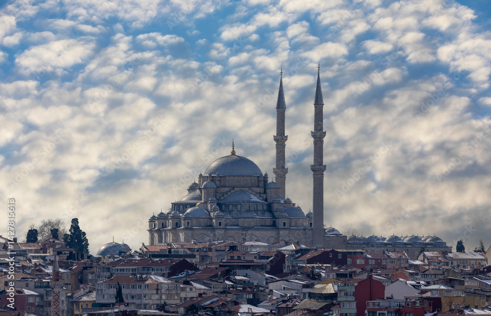The Shehzade Mosque or Prince's Mosque or Sehzade Camii in the district of Fatih, Turkey.