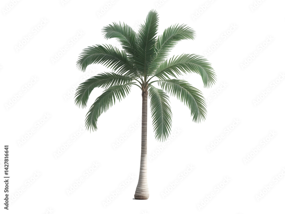 Obraz premium Majestic Palm Tree Image: High-Resolution Tropical Plant Photo transparent background