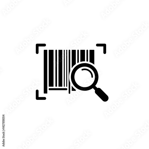 Scanning Barcode with Magnifying Glass for Product Identification and Verification