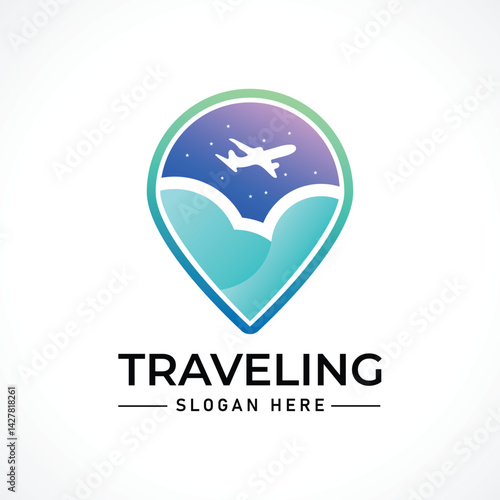 Traveling tour holiday trip summer logo
