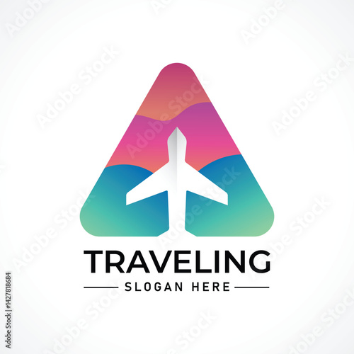Traveling tour holiday trip summer logo
