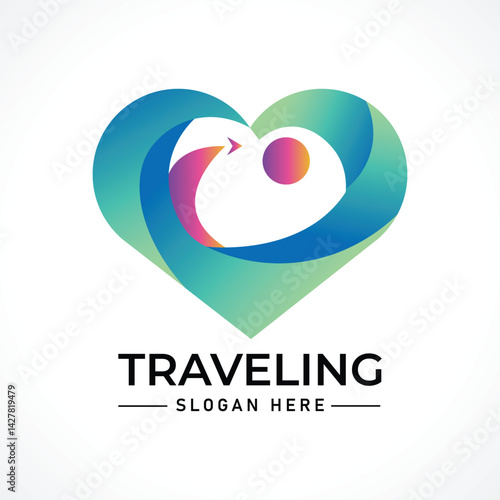 Traveling tour holiday trip summer logo
