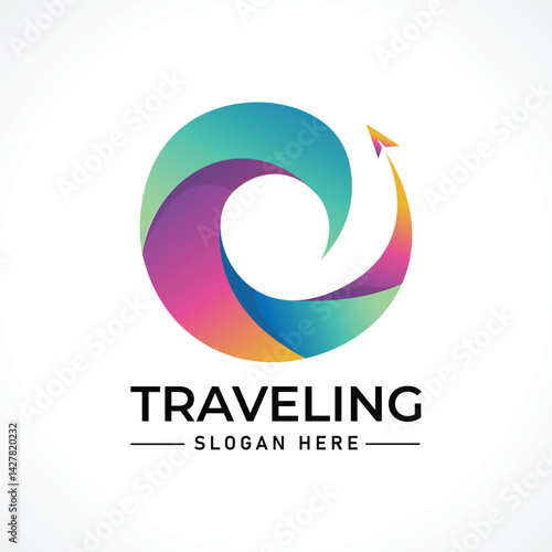 Traveling tour holiday trip summer logo
