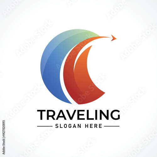 Traveling tour holiday trip summer logo
