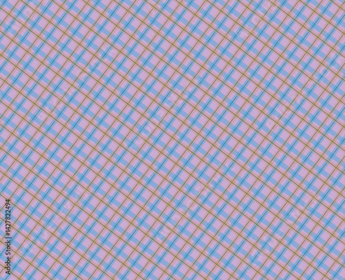 Blue tartan plaid patterns perfectly aligned repeating designs for prints and web backgrounds