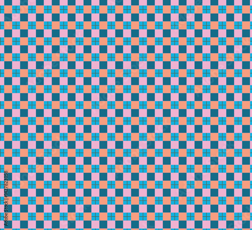 Colorful tartan plaid patterns perfectly aligned repeating designs for prints and web backgrounds