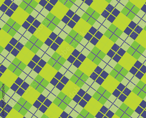 Colorful tartan plaid patterns perfectly aligned repeating designs for prints and web backgrounds