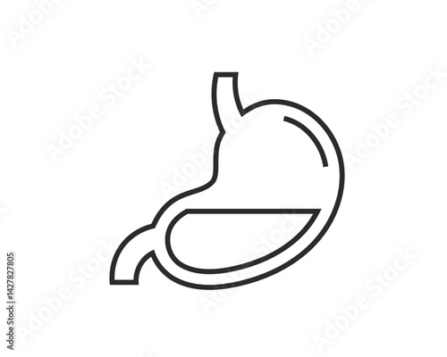 胃、胃袋のイラスト